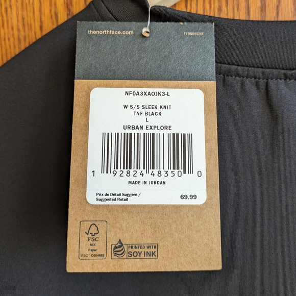 North Face Short Sleeve Sleek Knit Tee - Picture 4 of 5